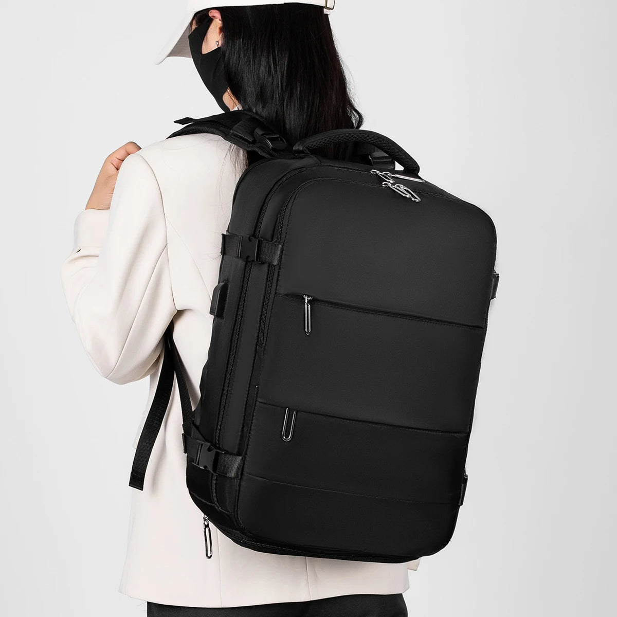 Travel Boarding Backpack - Black