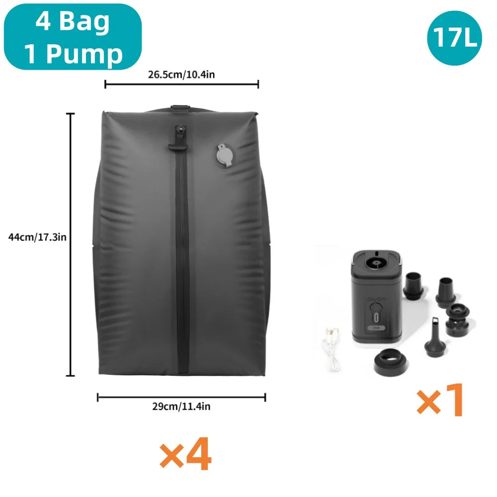 Vacuum Travel Bags with Pum