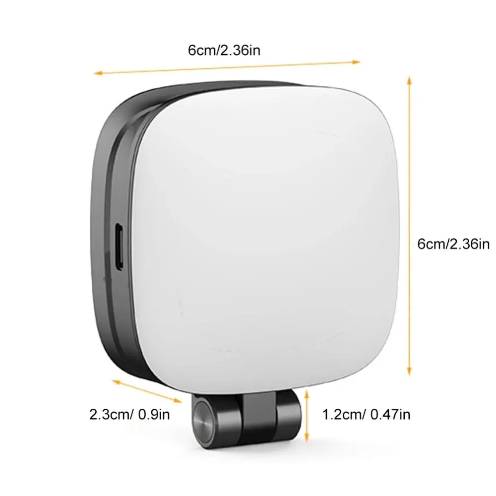 360° Rotation Magnetic Phone Selfie Light with Makeup Mirror