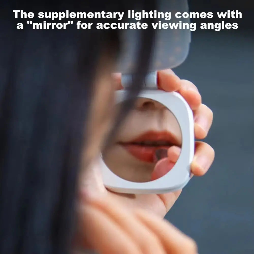 360° Rotation Magnetic Phone Selfie Light with Makeup Mirror