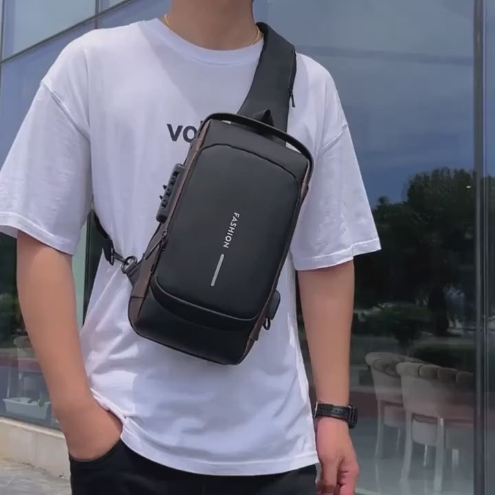 Load video: NEW HydroLock Crossbody Bag for Men